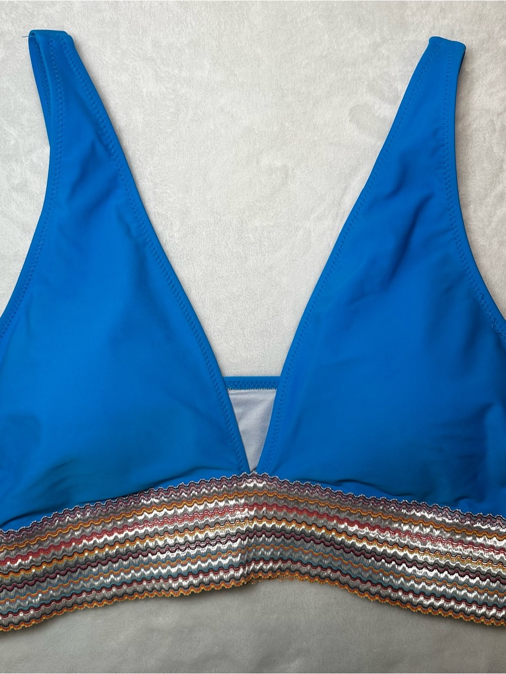 Bright Blue Two Piece Bikini, Large